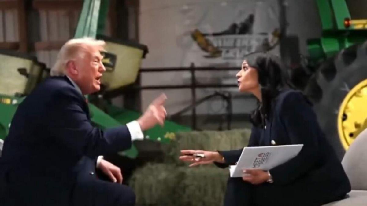 "Estúpida" y "corrupta": Trump se arranca el micro y se va d