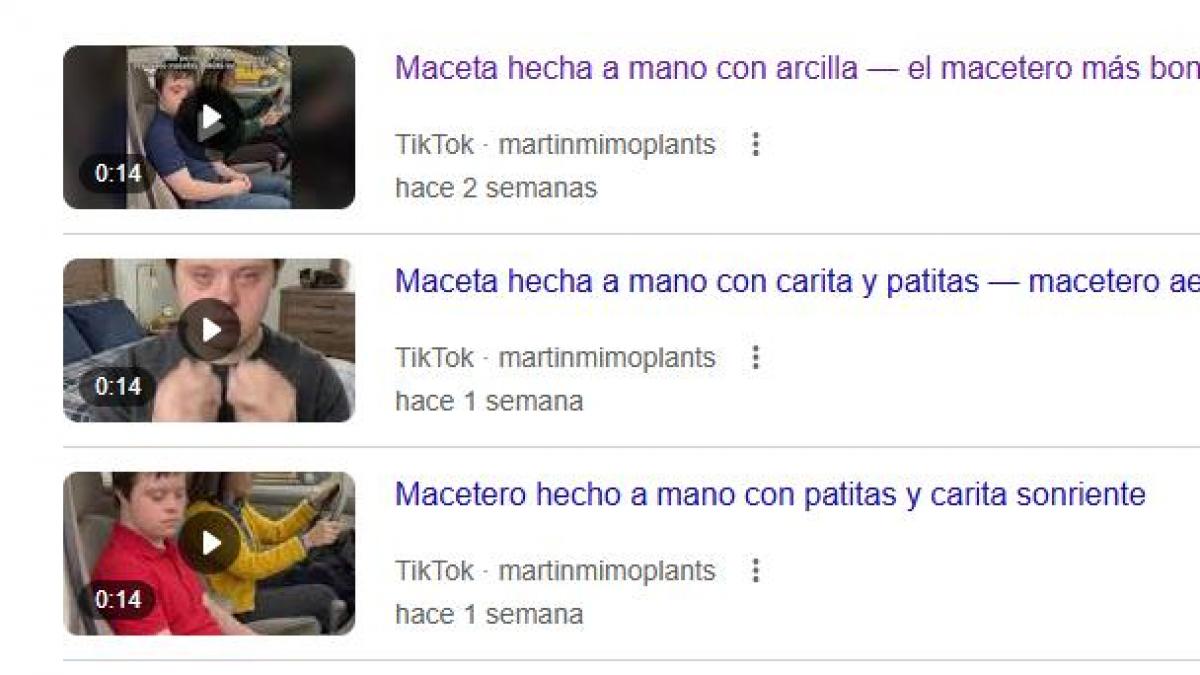 Denuncian a una web que usaba la imagen de un joven con síndrome de Down generado por IA para vender macetas