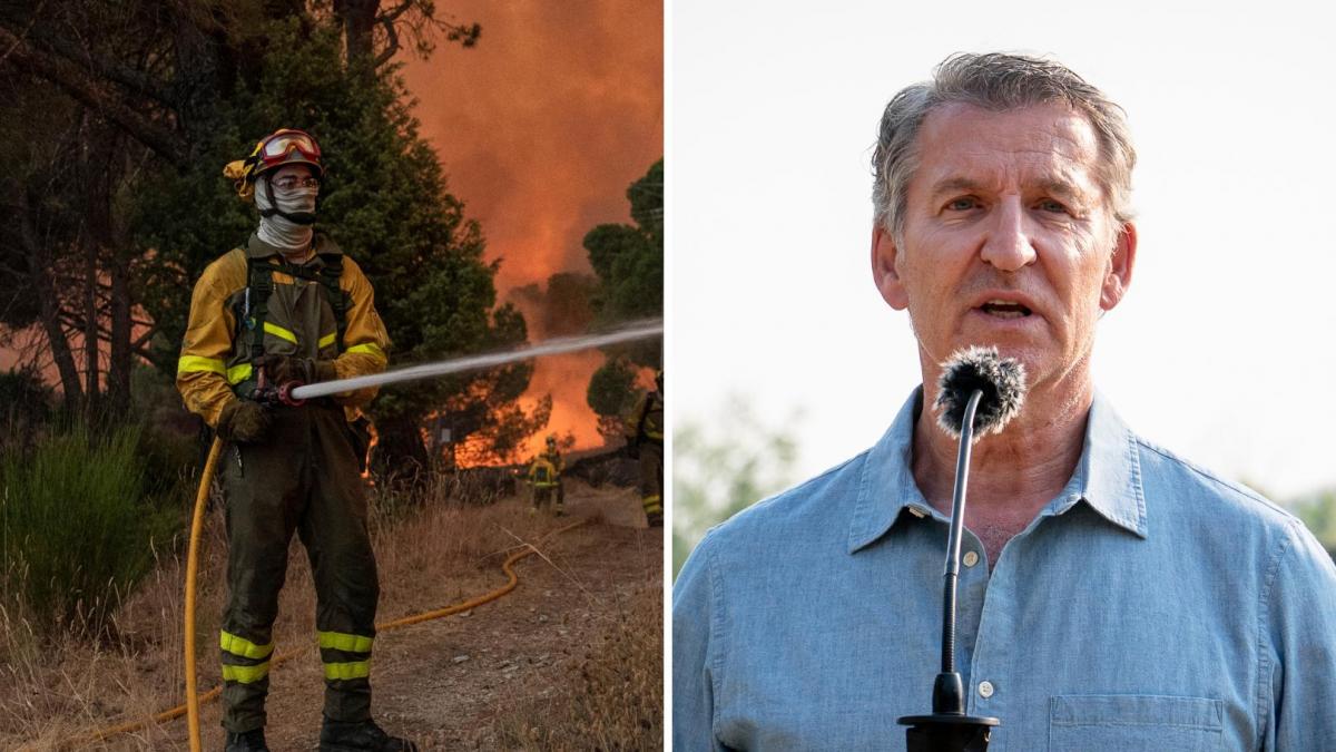 Un bombero forestal no puede ser más claro en su réplica a las palabras de Feijóo sobre los incendios: "Vaya nivel tenemos"