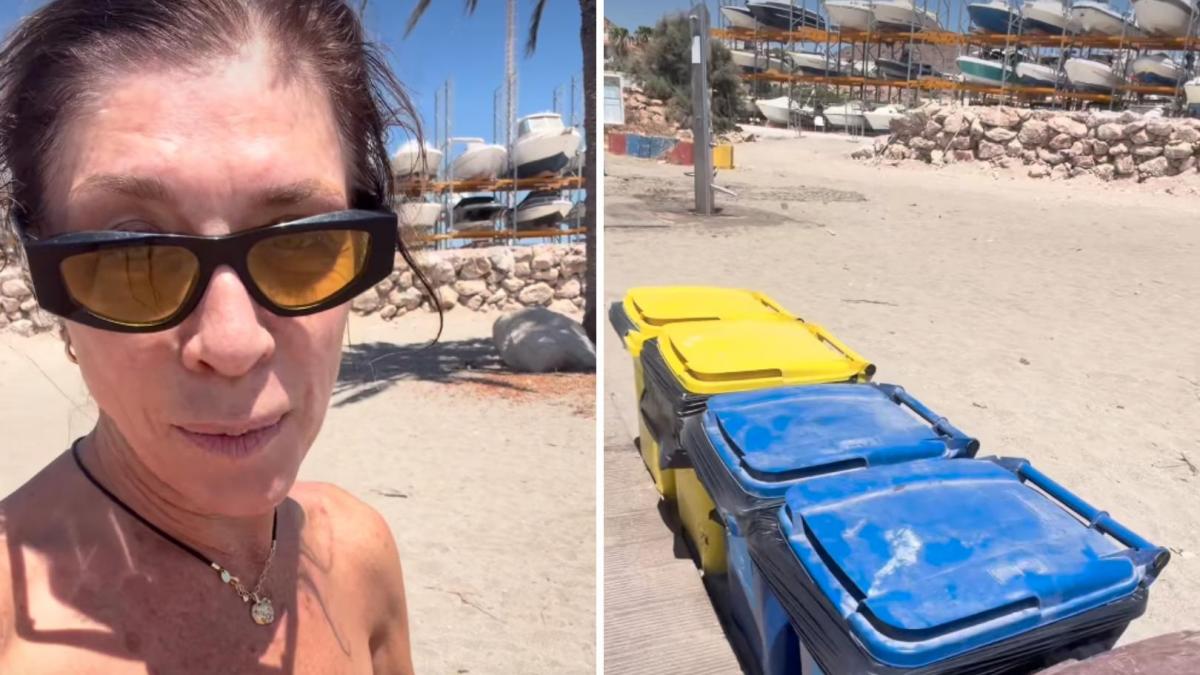 La actriz Eva Isanta va a darse un baño a la playa y denuncia lo que encuentra en el agua:  Las vacaciones también son un buen momento para cuidar el planeta 