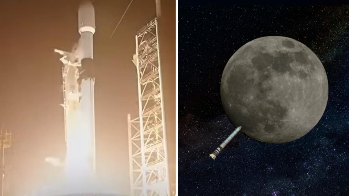 Una nave a la deriva de SpaceX, de Elon Musk, choca contra el cráter de Einstein en la Luna a 8.700 kilómetros por hora: "No es un accidente, sino una señal"