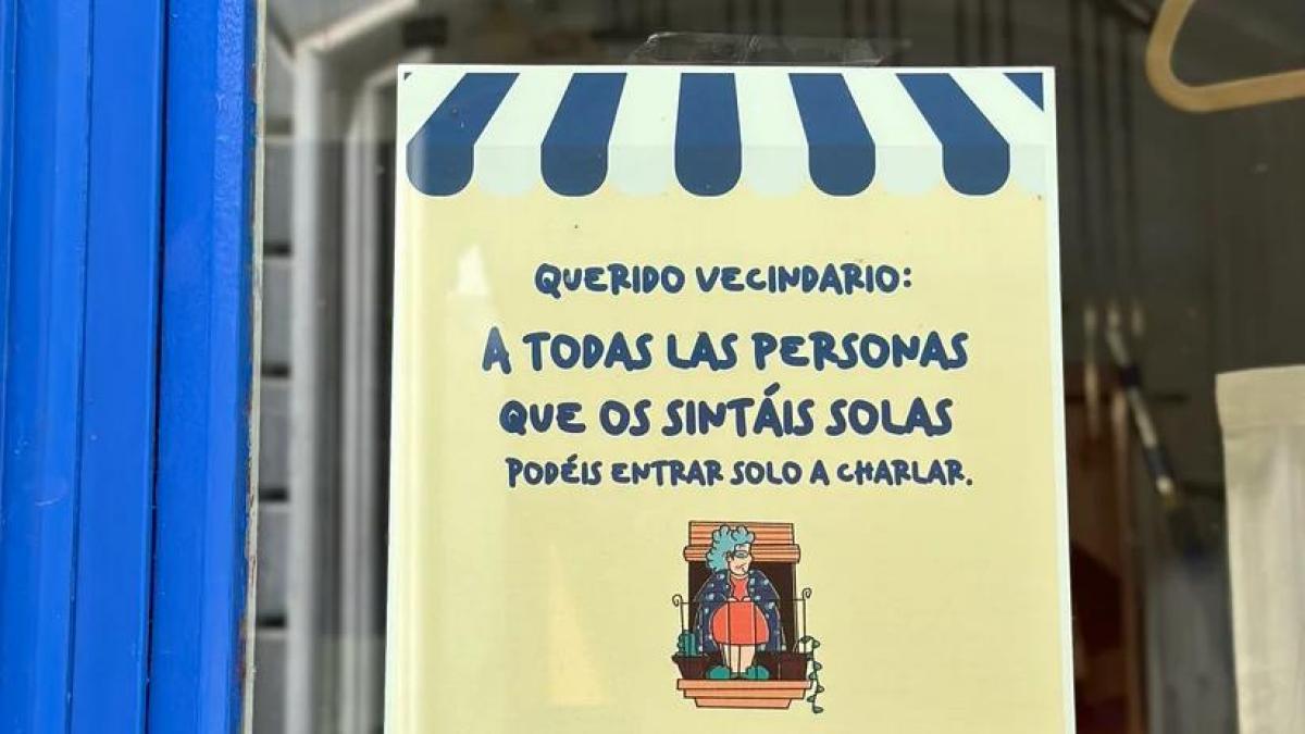 Podéis entrar sólo a charlar': cómo tiendas de toda España ponen su granito de arena contra la soledad no deseada