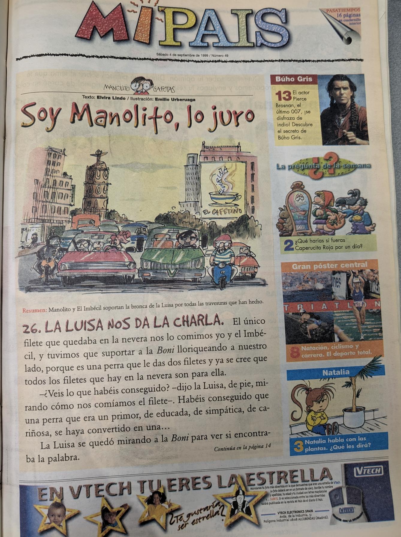 'Mi País' de septiembre de 1999.